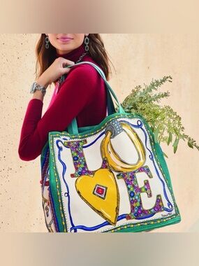 Brighton Canvas Charmed Love Tote